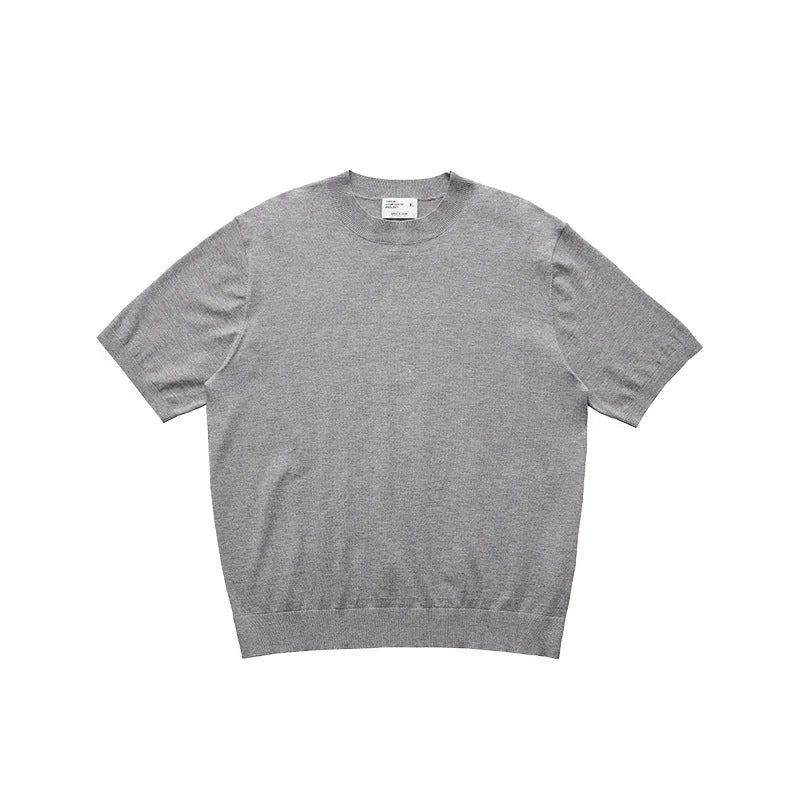 Fanio Velvet short-sleeved T-shirt in solid colour, shown in Black, Gray, and OFF White options.