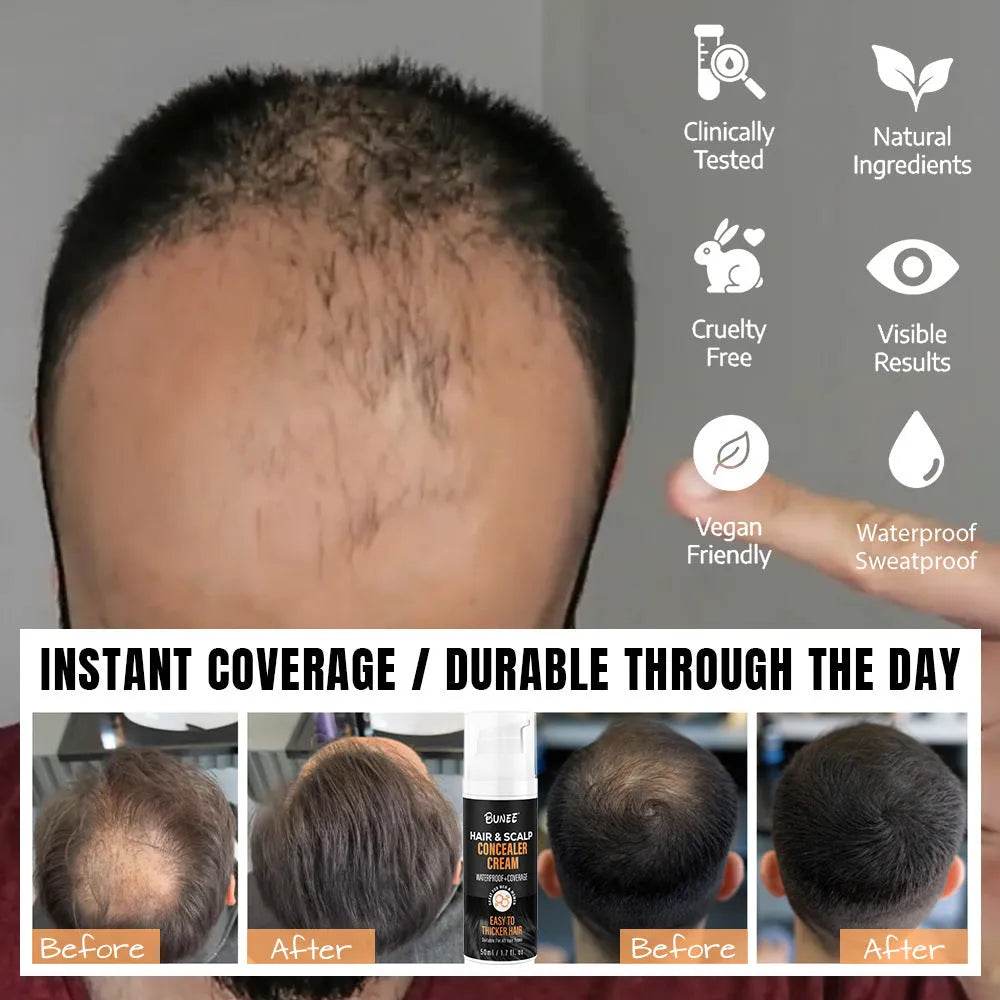 30ml hair thinning concealer pomade pot for scalp coverage