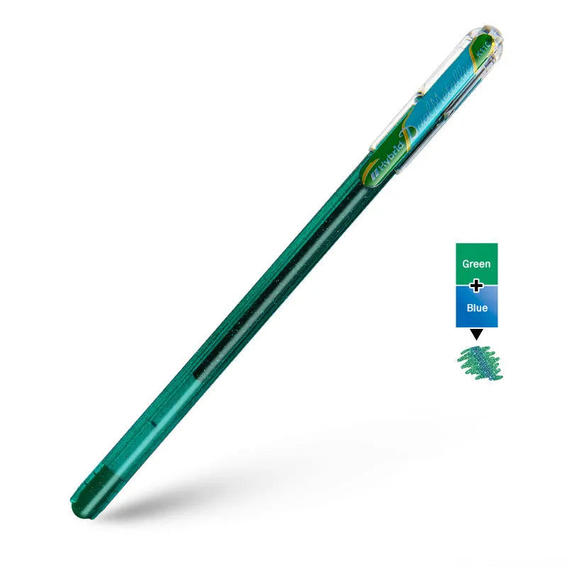 Flash 1.0mm gel pen with pearlescent glitter ink in eight colour options