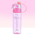 Green portable outdoor mist spray cup with handle and scale markings