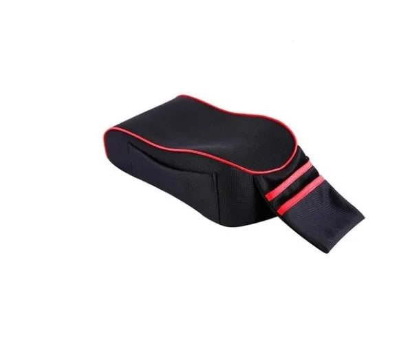 Car armrest box pad in sports knitted fabric 16x30cm in black colour