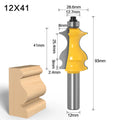 Fish-shaped armrest knife 12mm mould drill bit with YG6 alloy cutter head for wood line cutting