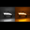 KUST LED daytime running light for 2014-2016 Mazda Enclave, driving white light with yellow turn signal streamer