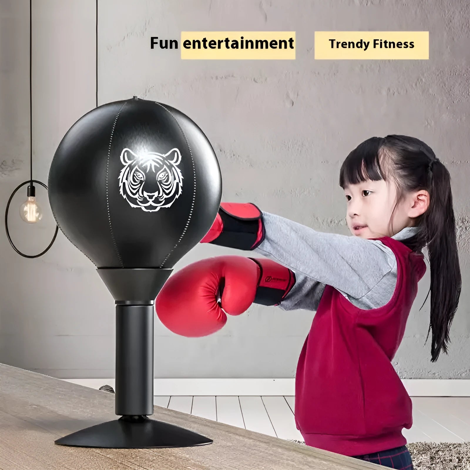PU boxing reaction target measuring 300x120mm with inflator and mounting holster