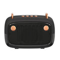 Compact rectangular portable Bluetooth mini speaker in one of five colours: black, blue, green, grey, or orange.