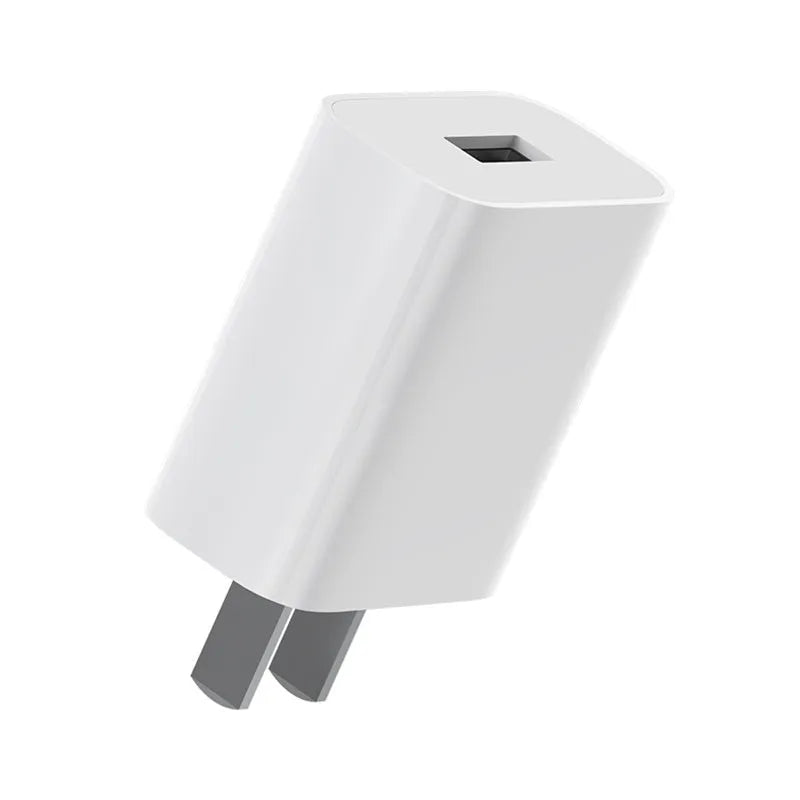 White Mi USB Fast Charger model MDY-08-EH with three-step output on plain background