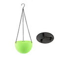 Plastic hanging plant basket with inner tank on 450mm chain
