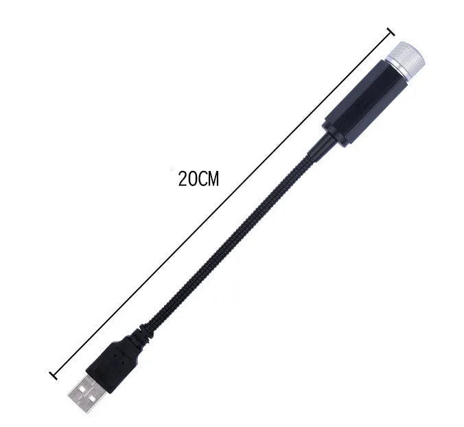 Purple starry sky USB hose car roof light for GM vehicles with aluminium housing