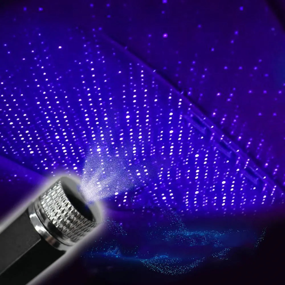 Purple starry sky USB hose car roof light for GM vehicles with aluminium housing