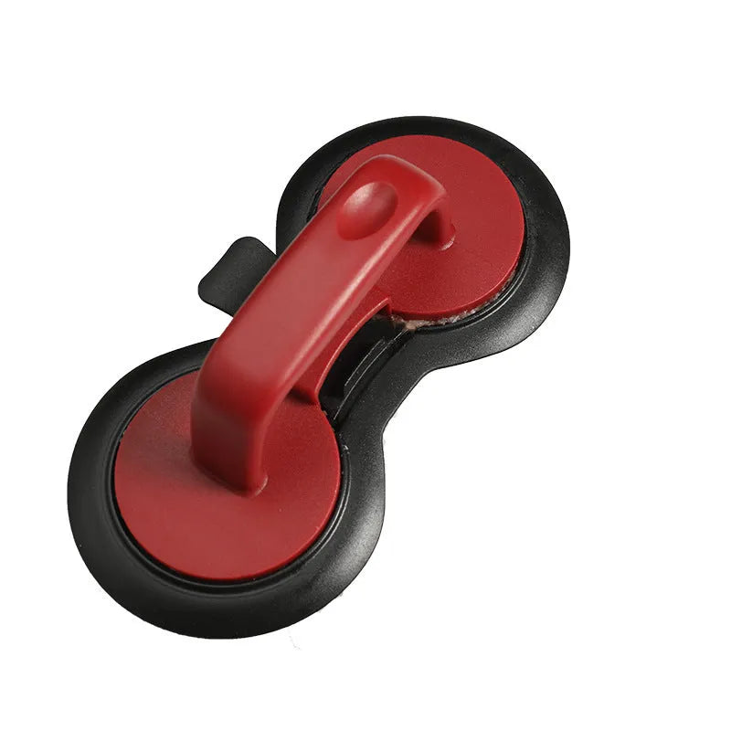 Black and red 20cm burger press mould with food-grade ABS plastic construction
