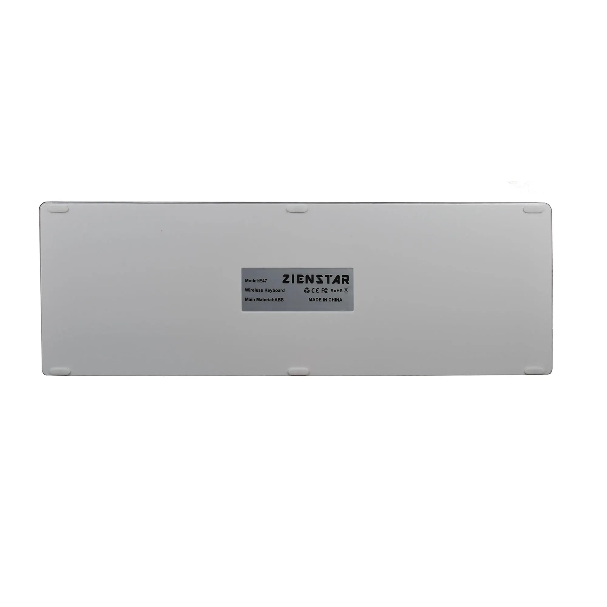 Universal rechargeable Bluetooth keyboard for tablets and mobile phones in white colour