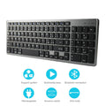 Universal rechargeable Bluetooth keyboard for tablets and mobile phones in white colour