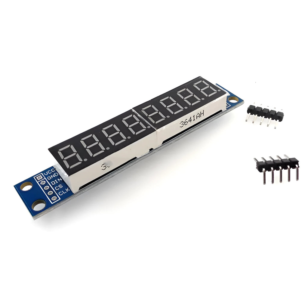 Blue digital tube display module control module 0.56in 4-digit LED on black PCB shell