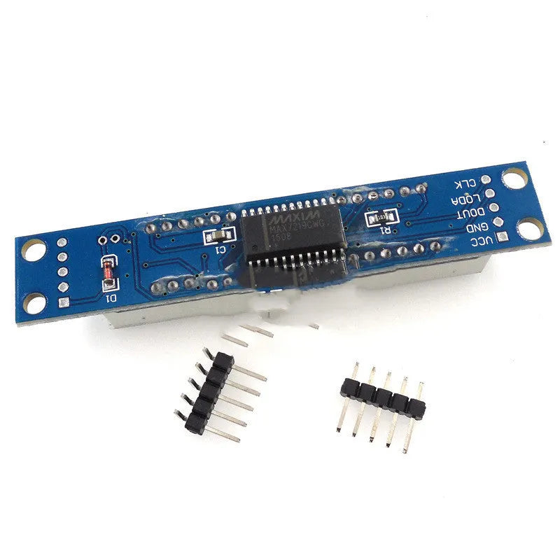 Blue digital tube display module control module 0.56in 4-digit LED on black PCB shell
