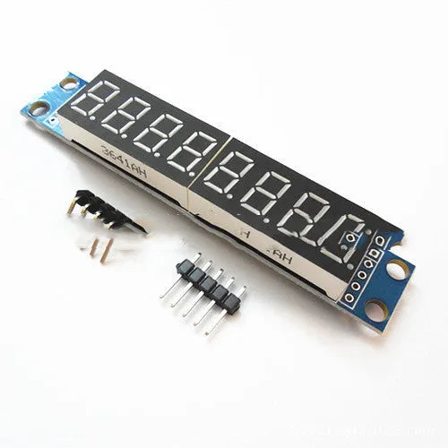 Blue digital tube display module control module 0.56in 4-digit LED on black PCB shell