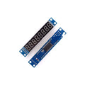 Blue digital tube display module control module 0.56in 4-digit LED on black PCB shell