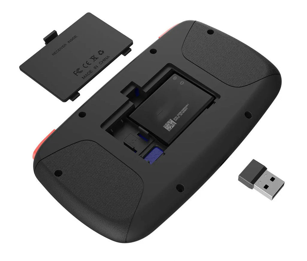 i4 dual mode bluetooth 2.4g wireless mini keyboard in black with multimedia keys