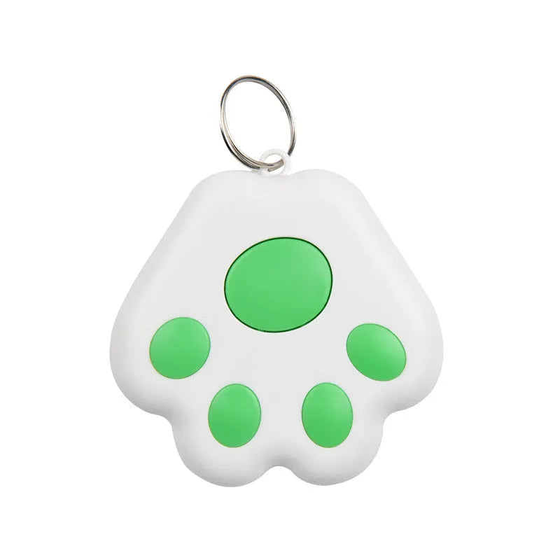 Dog paw shaped Bluetooth anti-lost tracking device in various colours with 10m range