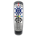 Black flat universal remote control compatible with DISH Network and SAT VIP devices.