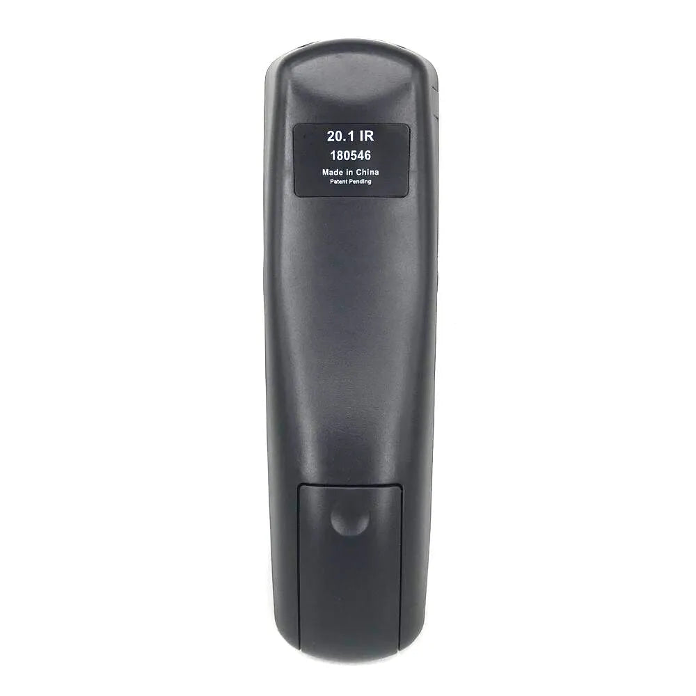 Black flat universal remote control compatible with DISH Network and SAT VIP devices.