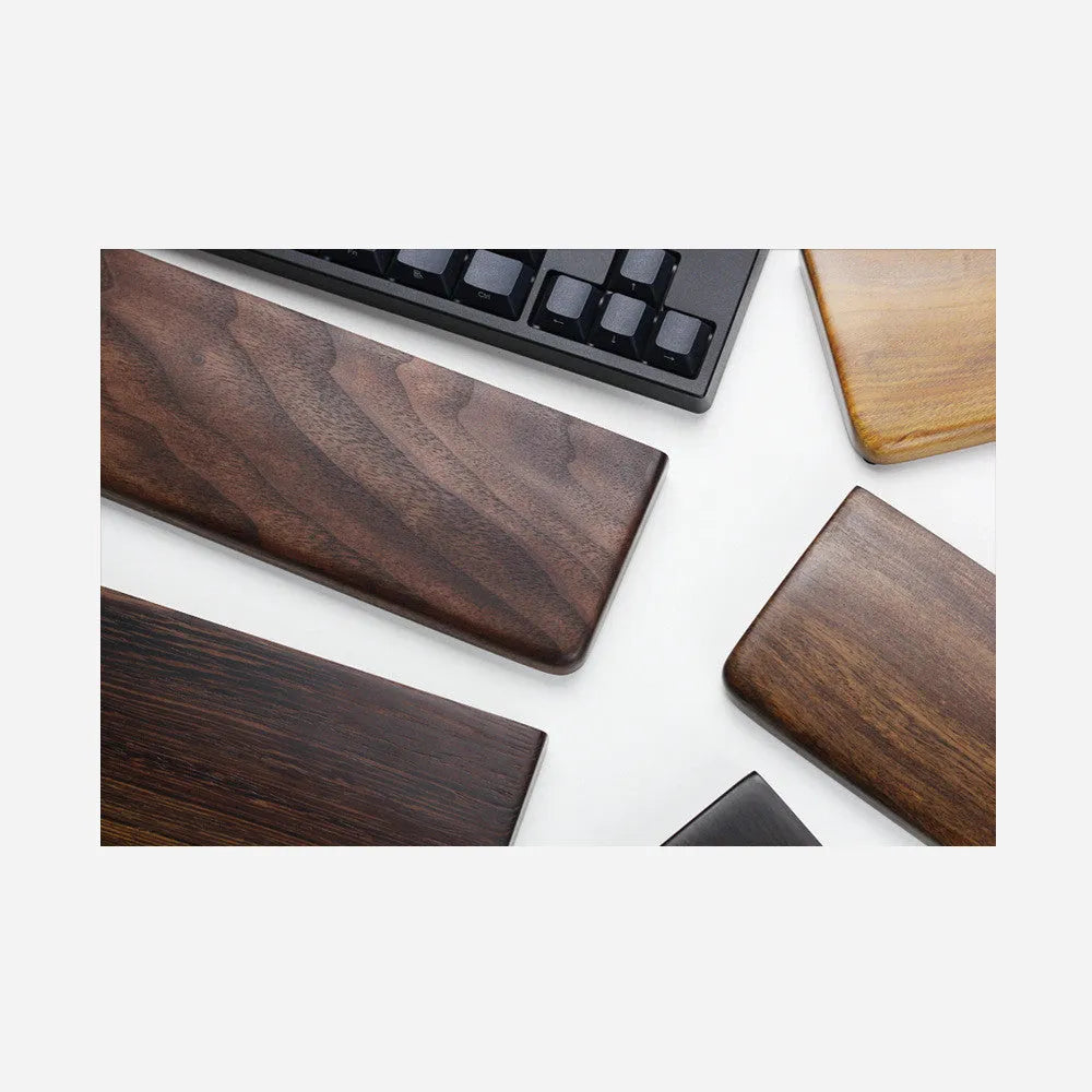 Black walnut solid wood mechanical keyboard hand rest 30cm length for 60% keyboards