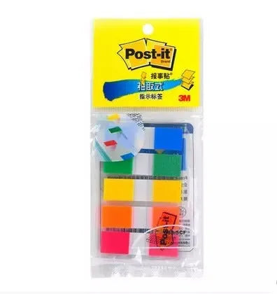 Removable plastic indicator label sheets in three widths with mixed colours