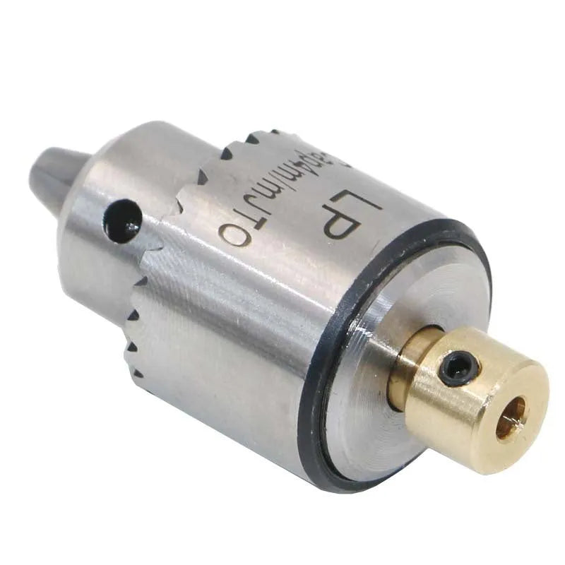 Keyless drill chuck accessory with 3.17mm tail hole, part of a 4-piece hard alloy set for electric drills.