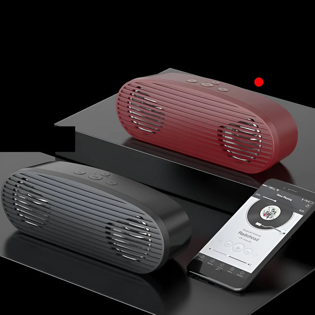 SC311 wireless Bluetooth mini speaker in black with button controls and ABS shell