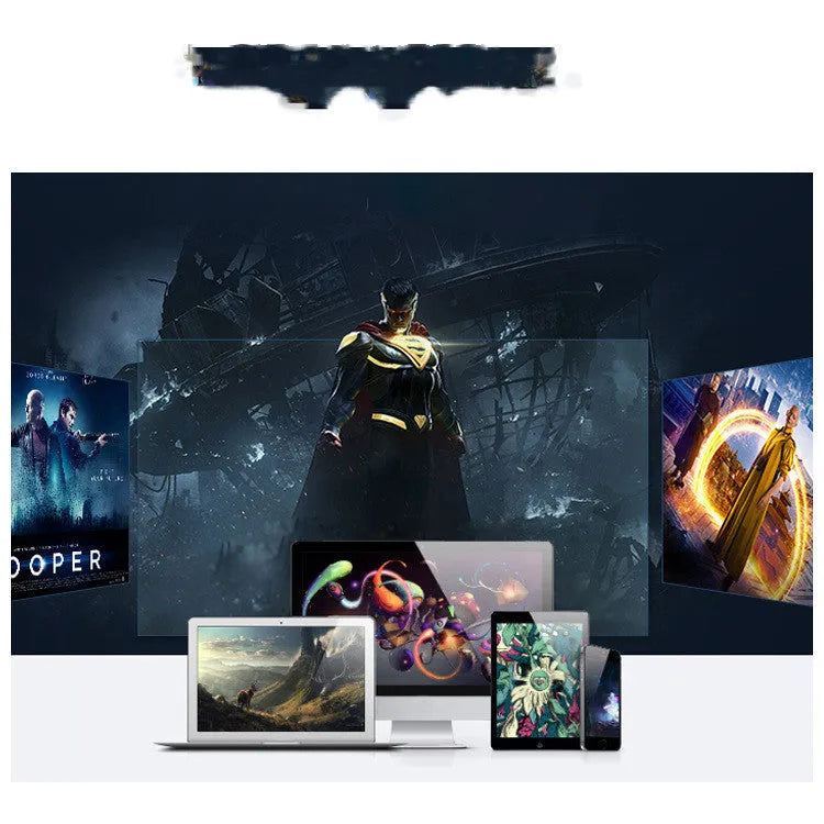 P1S home theater projector with 16:9 front projection and UK power plug option