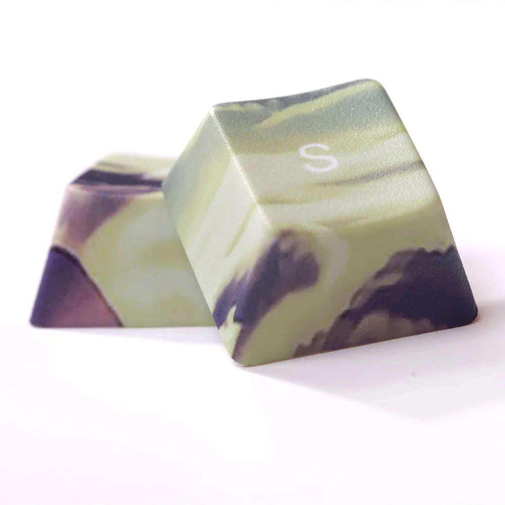 Sunset starry sky PBT five-sided sublimation keycaps OEM profile for mechanical keyboards