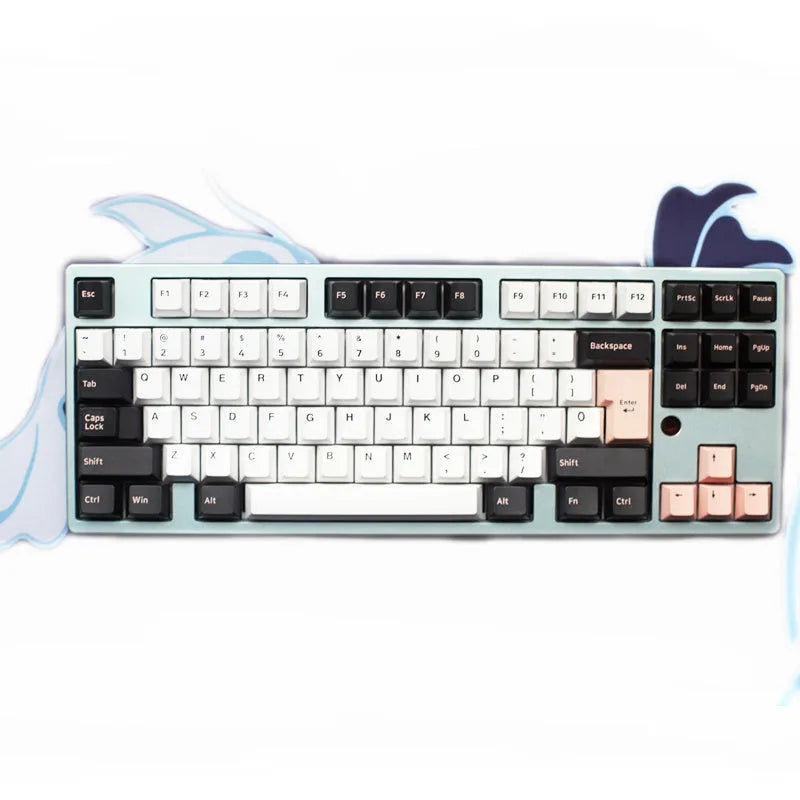 Single two-colour PBT mechanical keyboard keycap in green colour option