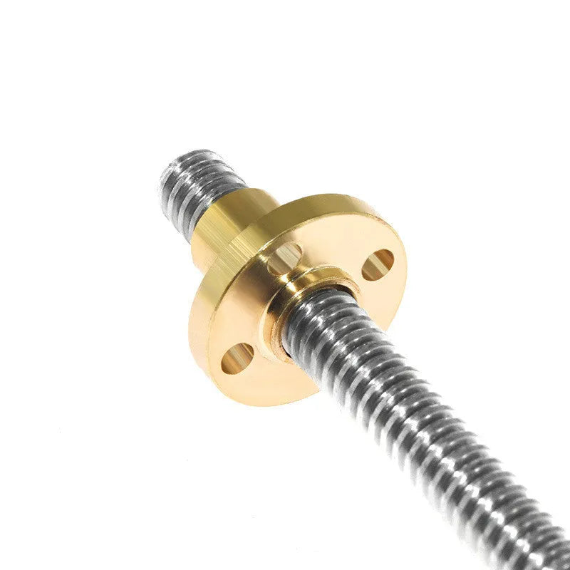 T-shaped trapezoid screw with nut for 3D printer stepping motor drive, multiple lengths available