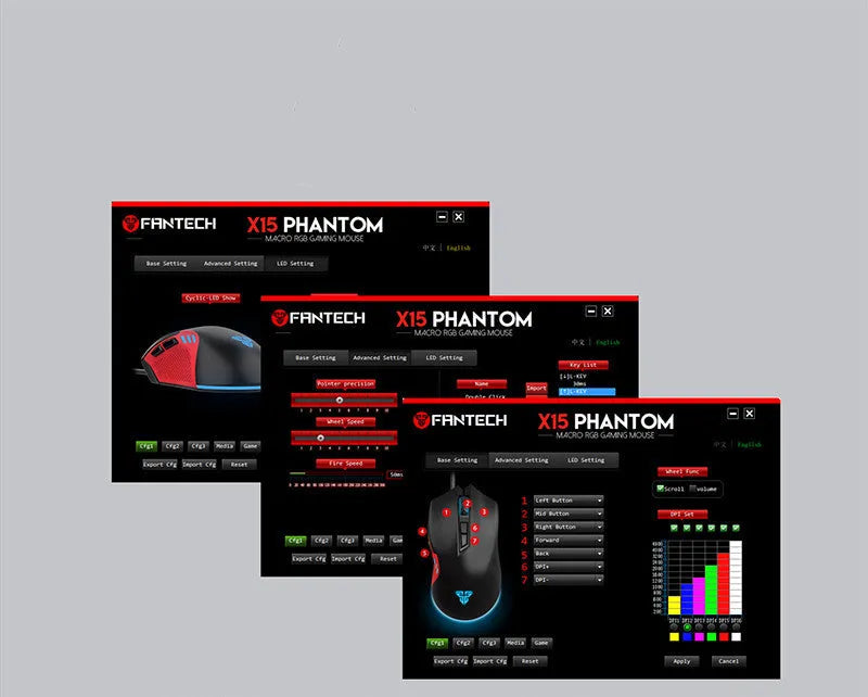 Black USB wired gaming mouse with 7 buttons and 4000 DPI optical sensor on a desk