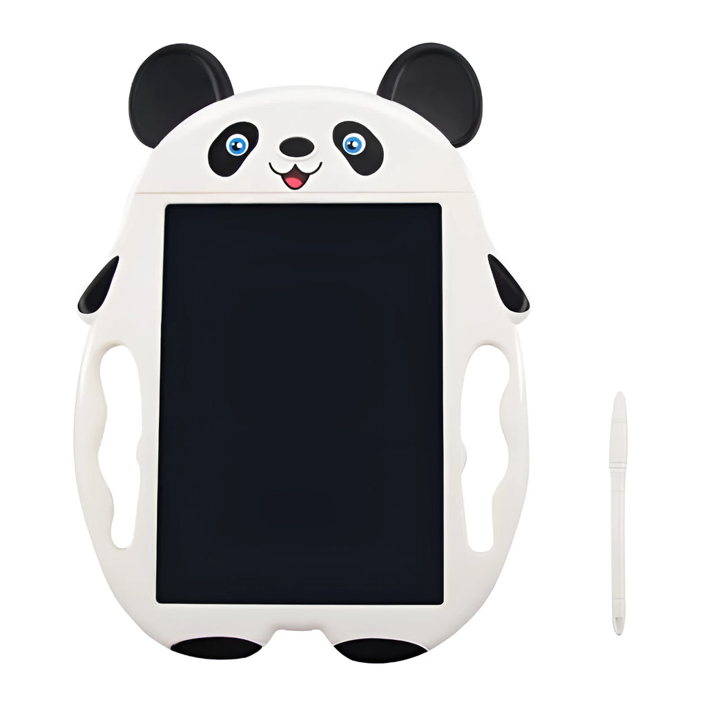 Panda style LCD electronic drawing board for children with integrated stylus