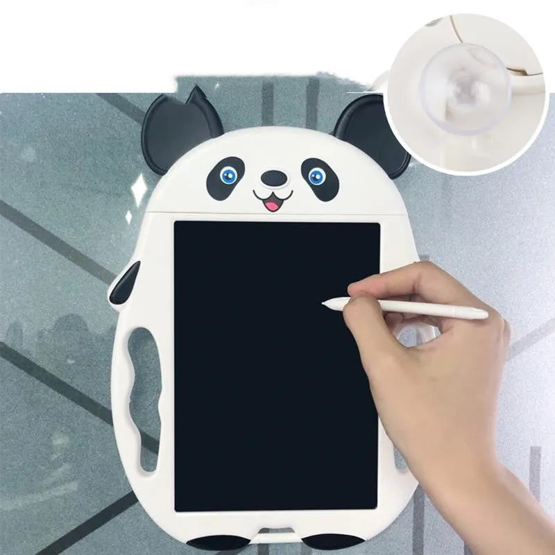 Panda style LCD electronic drawing board for children with integrated stylus