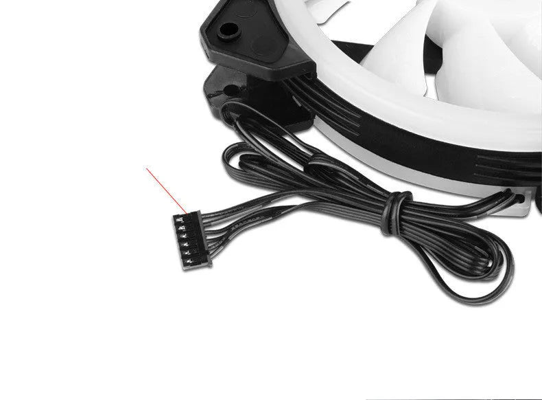 12cm camouflage pattern RGB colour changing PC chassis cooling fan with speaker grille.