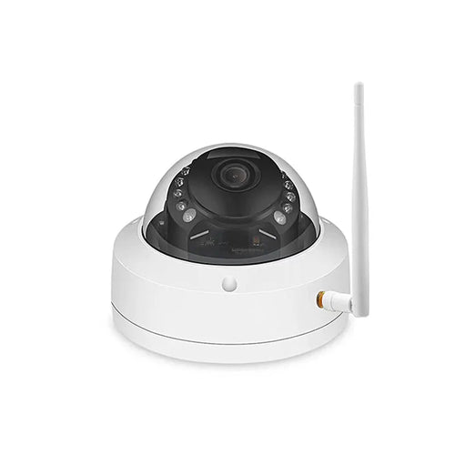 1080P 5MP wireless dome camera with IR night vision and semi-metal housing