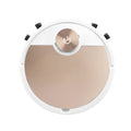 Remote control robot vacuum cleaner with touch switch in gold or silver colour for floor cleaning