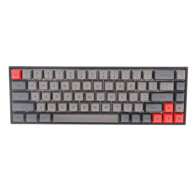68-key PBT mechanical keyboard keycap set showing nine colour options with double-shot moulded legends