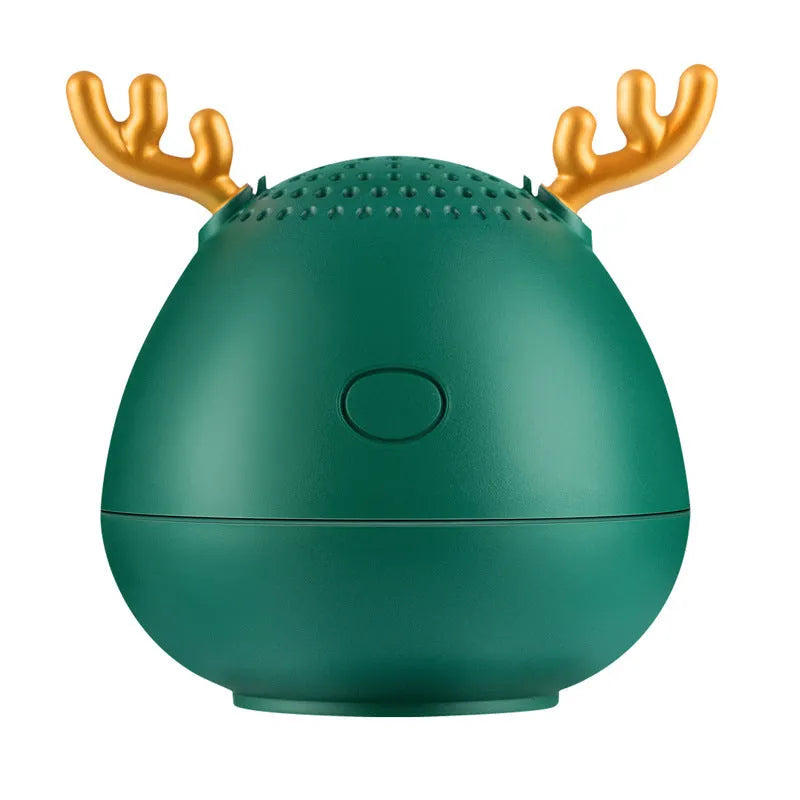 Compact Bluetooth wireless speaker with USB port, available in green, pink or white colours