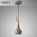 Postmodern minimalist LED dining room chandelier 110x350mm in black finish with adjustable height