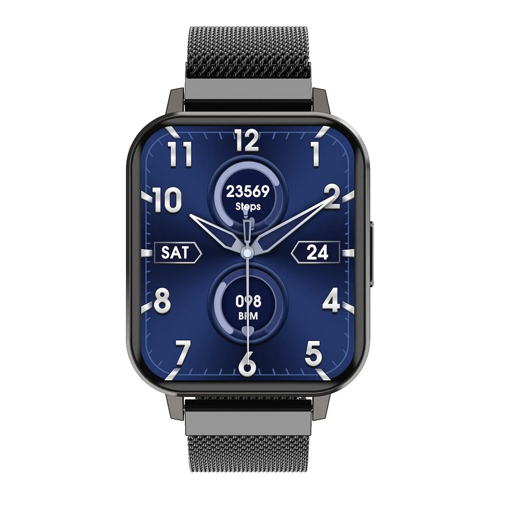 DTX Smart Watch with a 1.78 inch screen on a wrist, showing a health stats display.