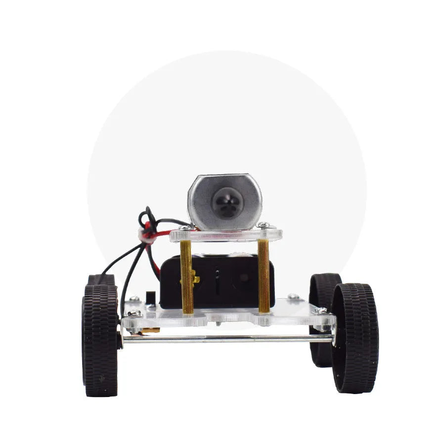 DIY wind car electronic science toy kit for children's creative physics experiments