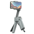 Magic Claw Mini MX grey folding mobile phone stabiliser with expanded dimensions and 60-88mm phone mount