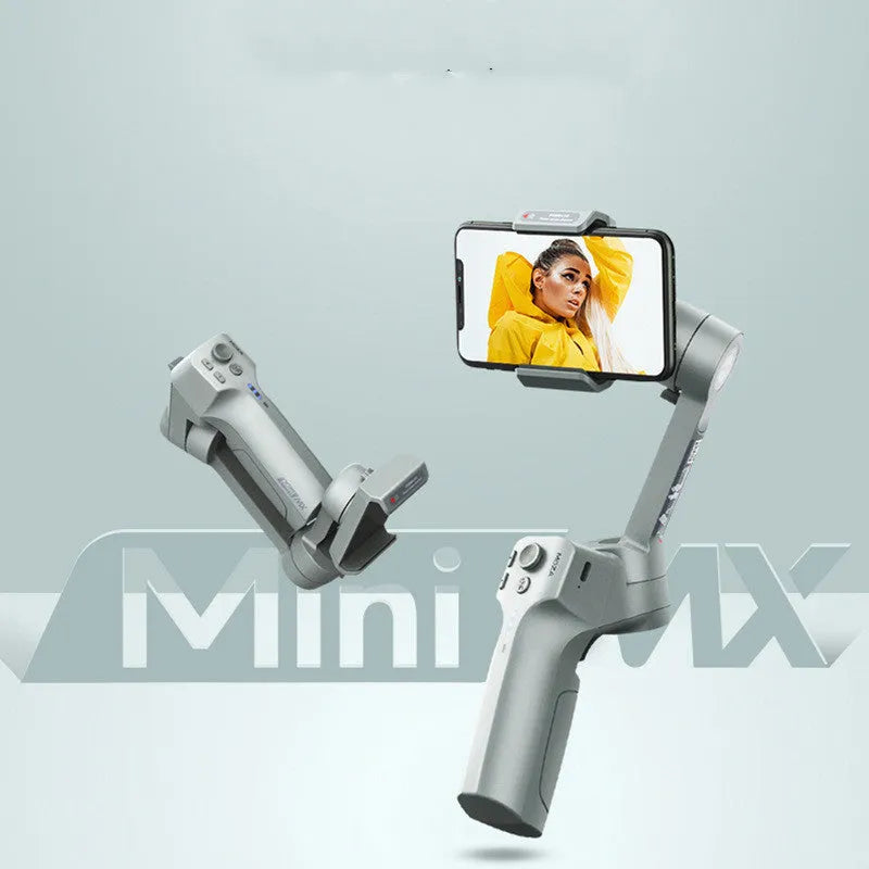 Magic Claw Mini MX grey folding mobile phone stabiliser with expanded dimensions and 60-88mm phone mount