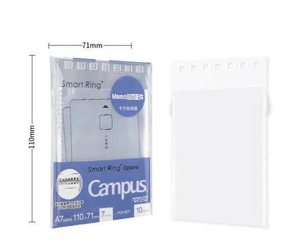 A7 hardcover detachable coil notebook in multiple colours with timeline, blank, and checkered paper visible.