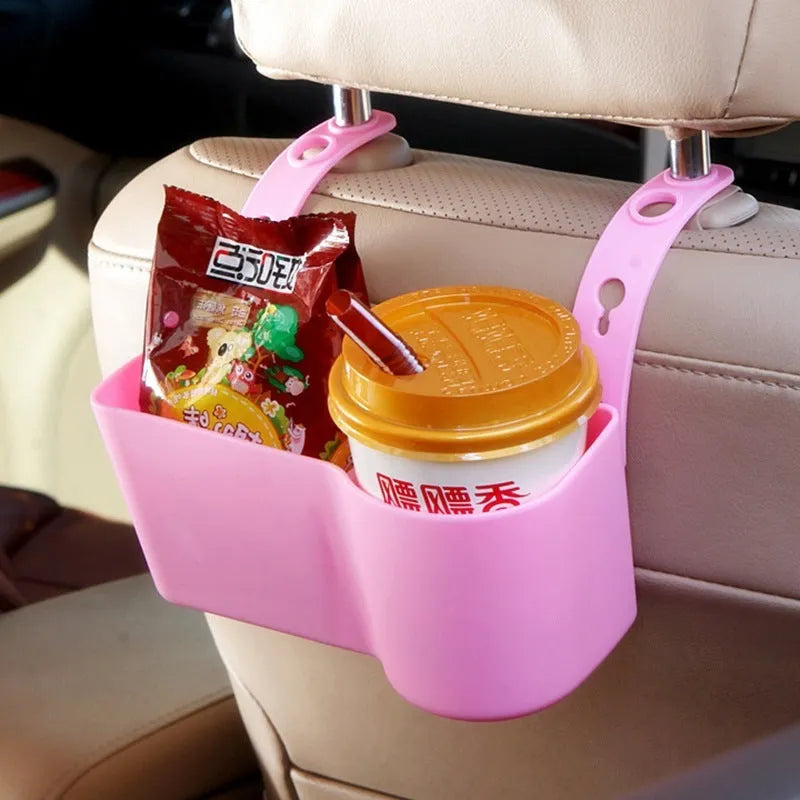 Japanese creative car seat storage box in black plastic hanging design 200x90x90mm