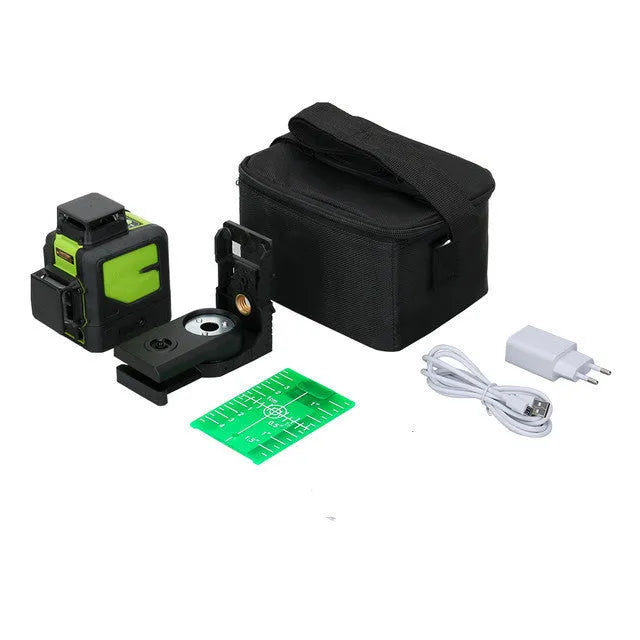 2-wire self-levelling laser level meter 65.4x75x76mm 10m range red or green light