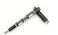 Ceramic colour lacquer fountain pen with metal shell and choice of three nib sizes.