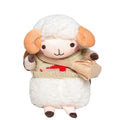 Little Sheep plush crossbody bag with lamb pattern and zip opening in blue colour